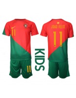 Portugalsko Joao Felix #11 Domácí dres pro děti MS 2022 Krátký Rukáv (+ trenýrky)
